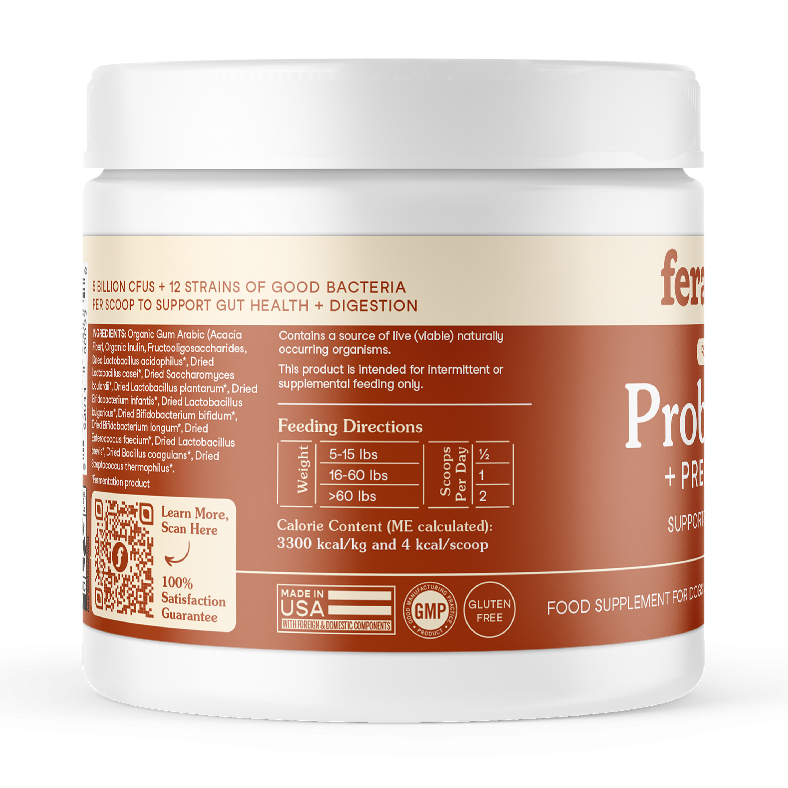 USDA Organic 有機益生菌+益生元 (犬貓專用)