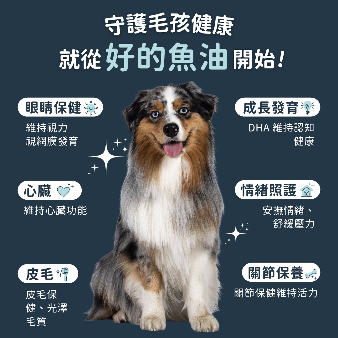 Omega-3 冰島深海rTG小魚油 +維他命E (犬貓專用)
