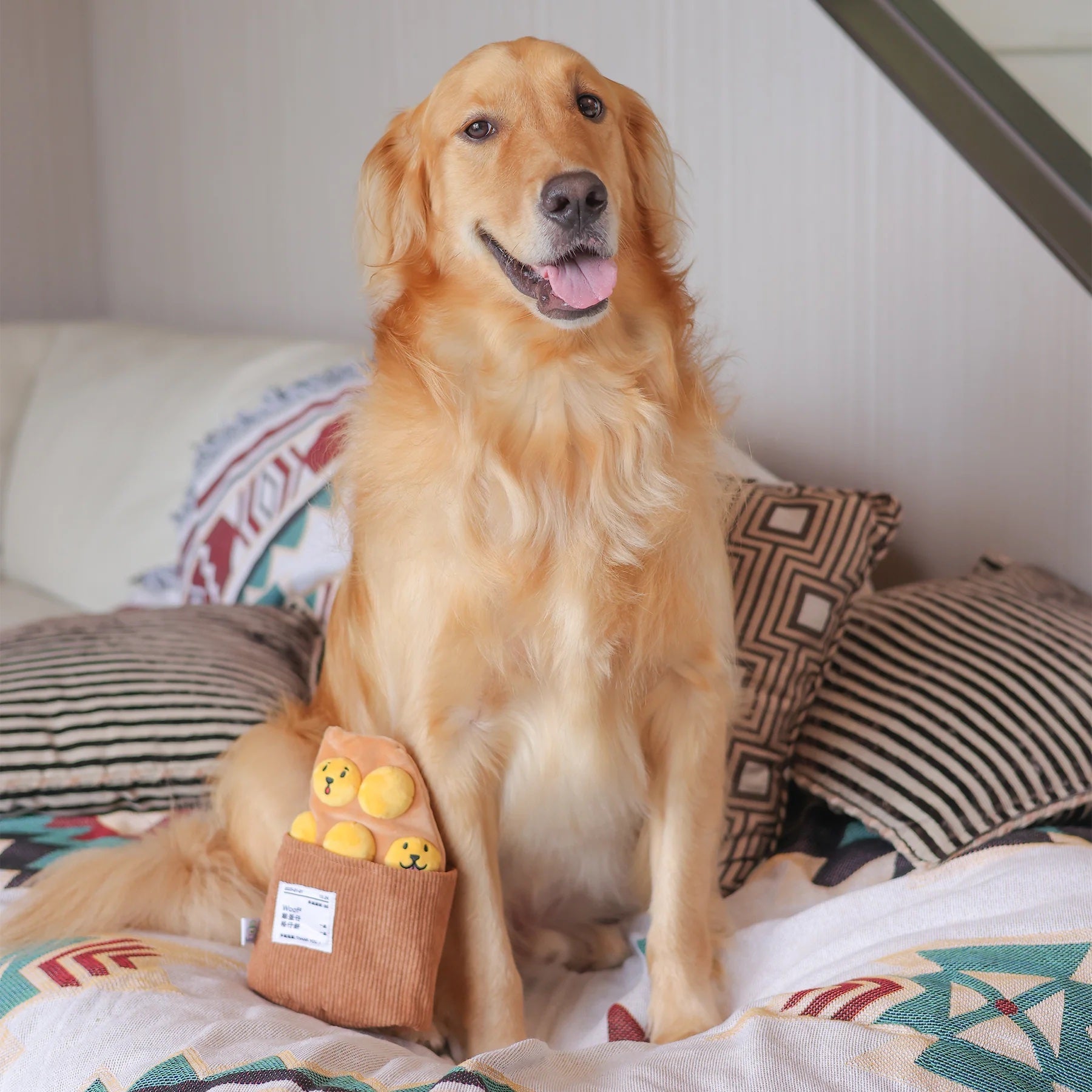 Woof² Egg Puff_Waffle Pet Toys 雞蛋仔/格子餅二合一藏食寵物玩具