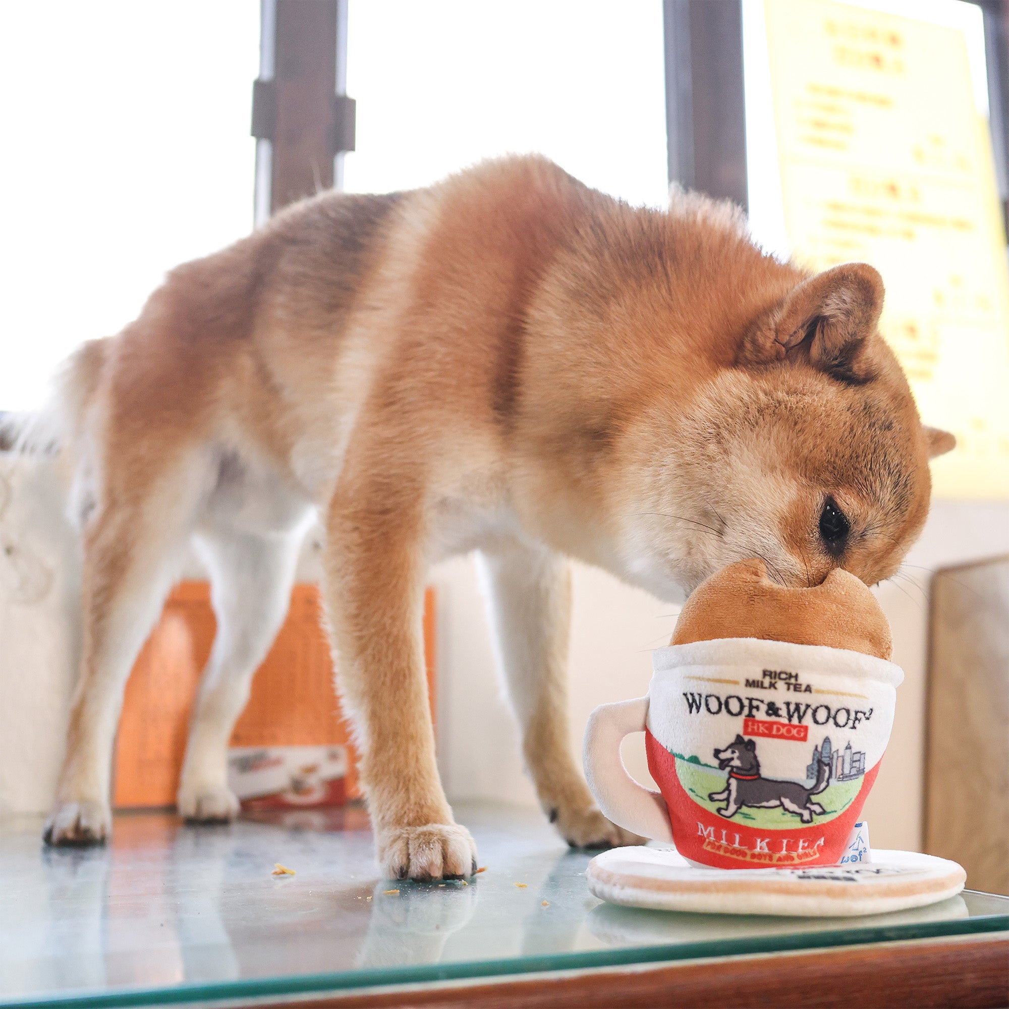 Woof² Hong Kong Milk Tea Pet Toys 港式奶茶二合一藏食寵物玩具