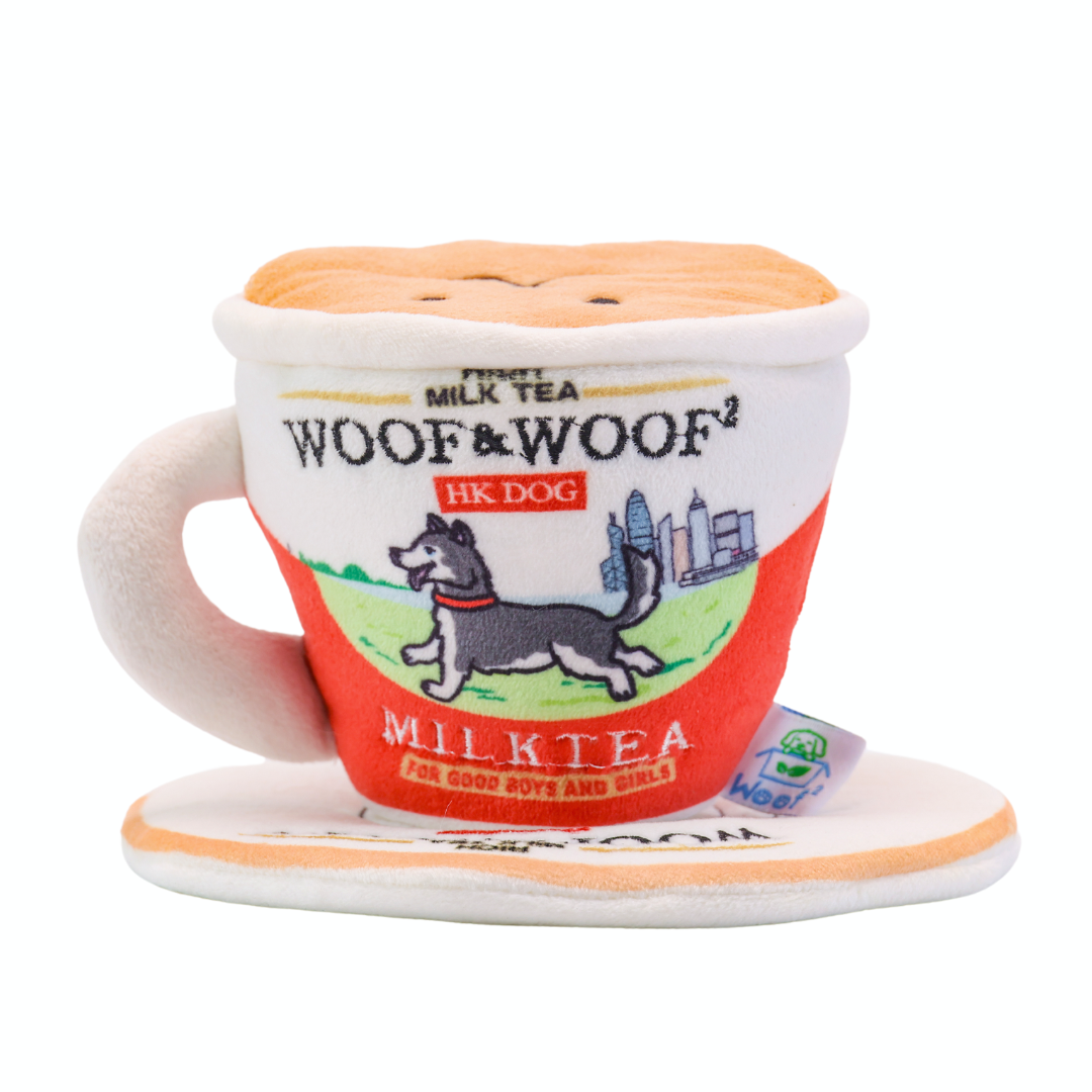 Woof² Hong Kong Milk Tea Pet Toys 港式奶茶二合一藏食寵物玩具