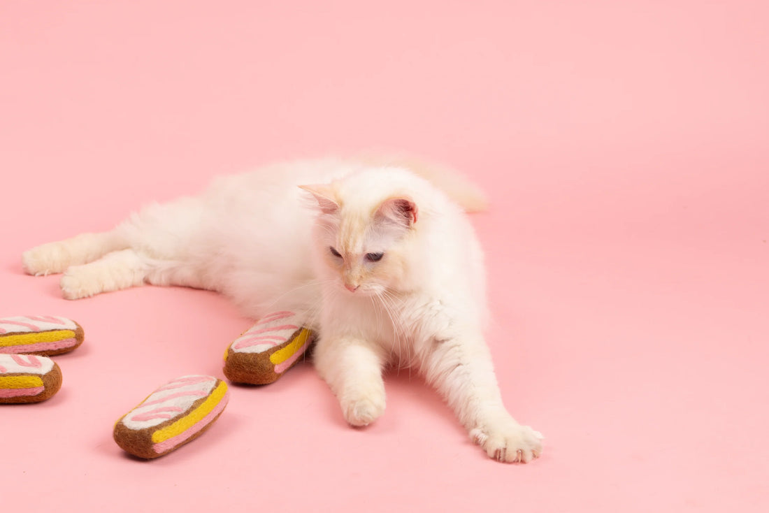 Angel Slice 天使蛋糕切片 羊毛氈貓咪玩具