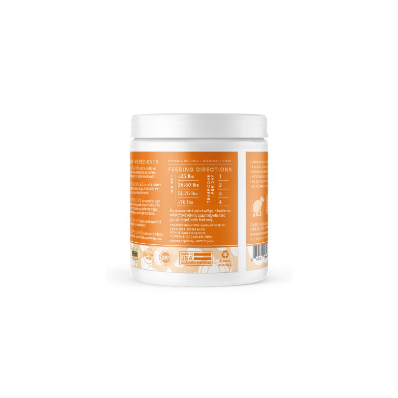 USDA Organic 有機6種蔬果南瓜纖維素(犬貓專用)