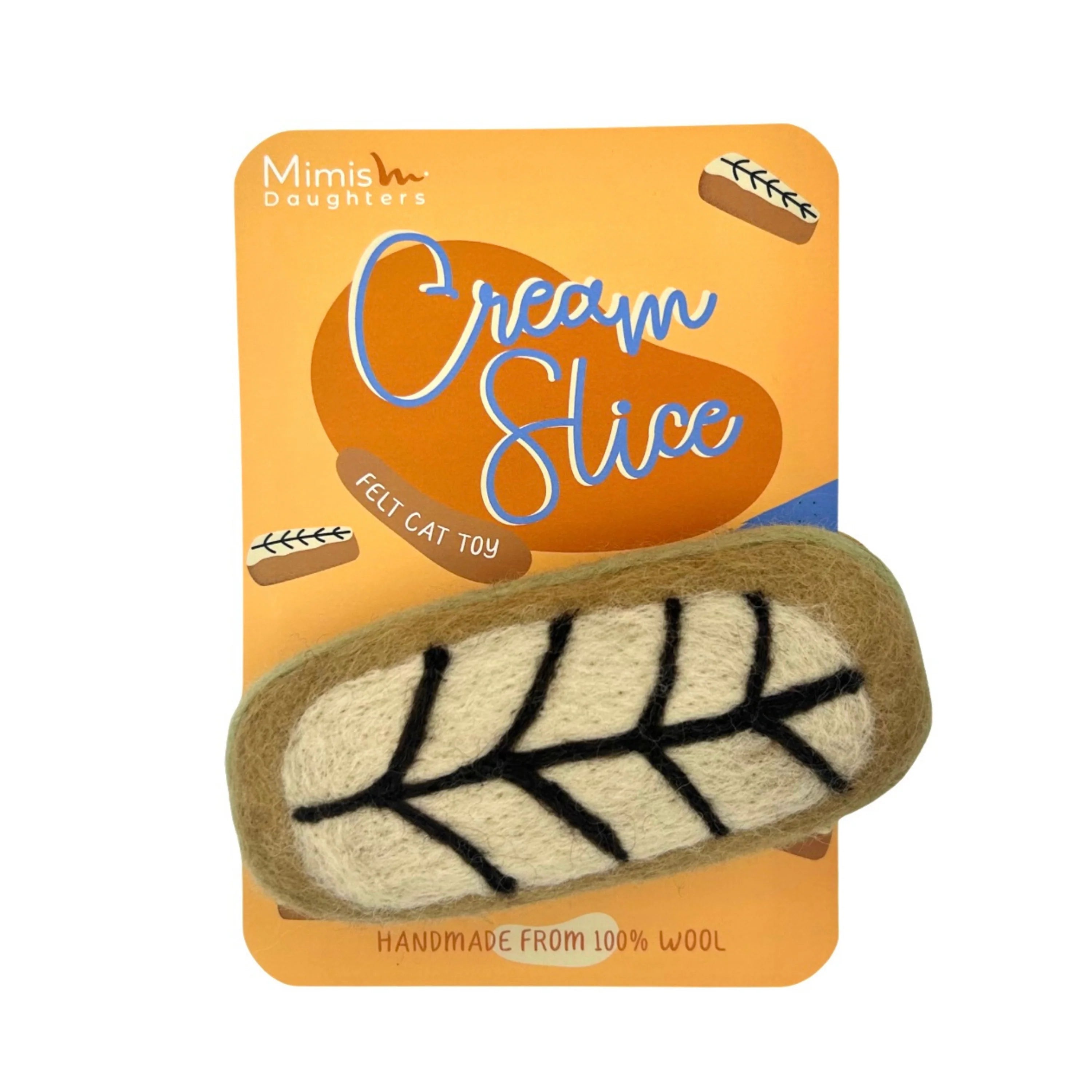 Cream Slice 千層酥 羊毛氈貓咪玩具