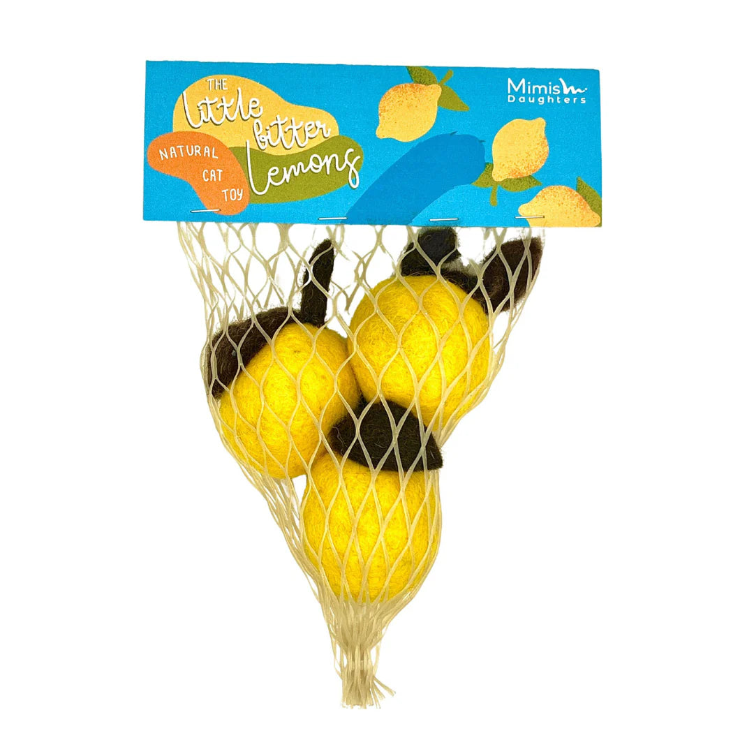 The Three Lemon 三個小小黃檸檬 羊毛氈貓咪玩具