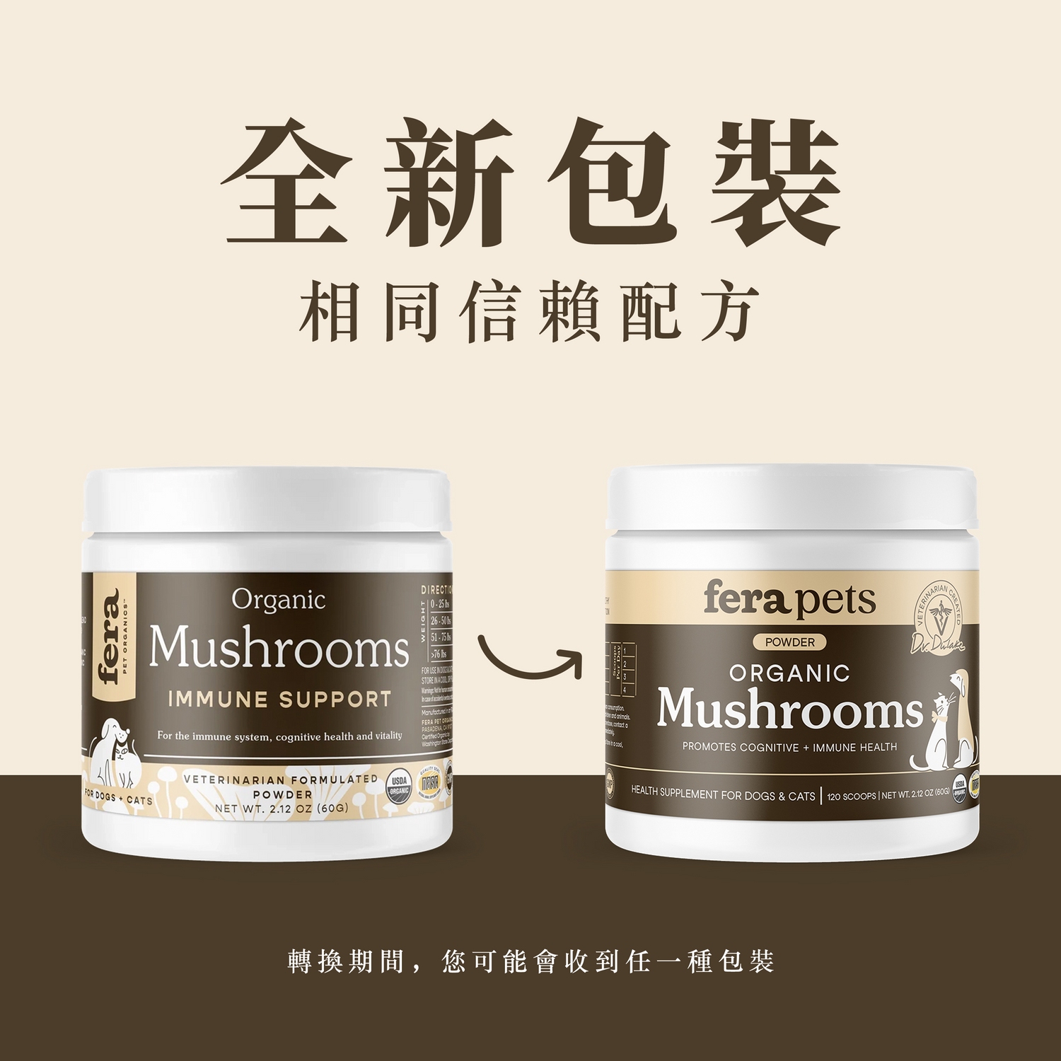 USDA Organic 有機十全蕈菇免疫調節 (犬貓專用)
