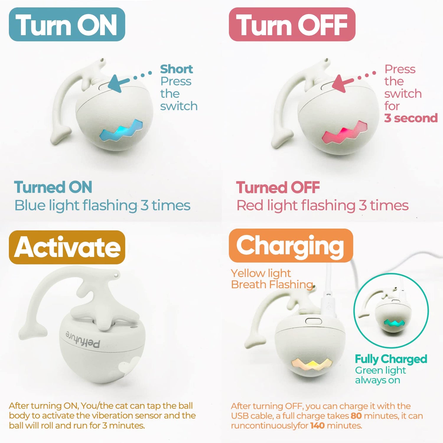 逗貓魚骨滾滾球 Fishbone Rolling Ball