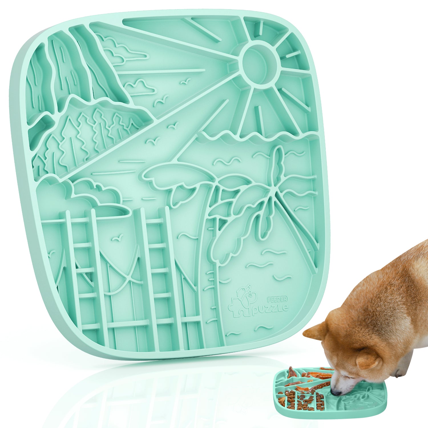 Puzzle Mat enrich 豐味慢食舔食墊 - 加州陽光