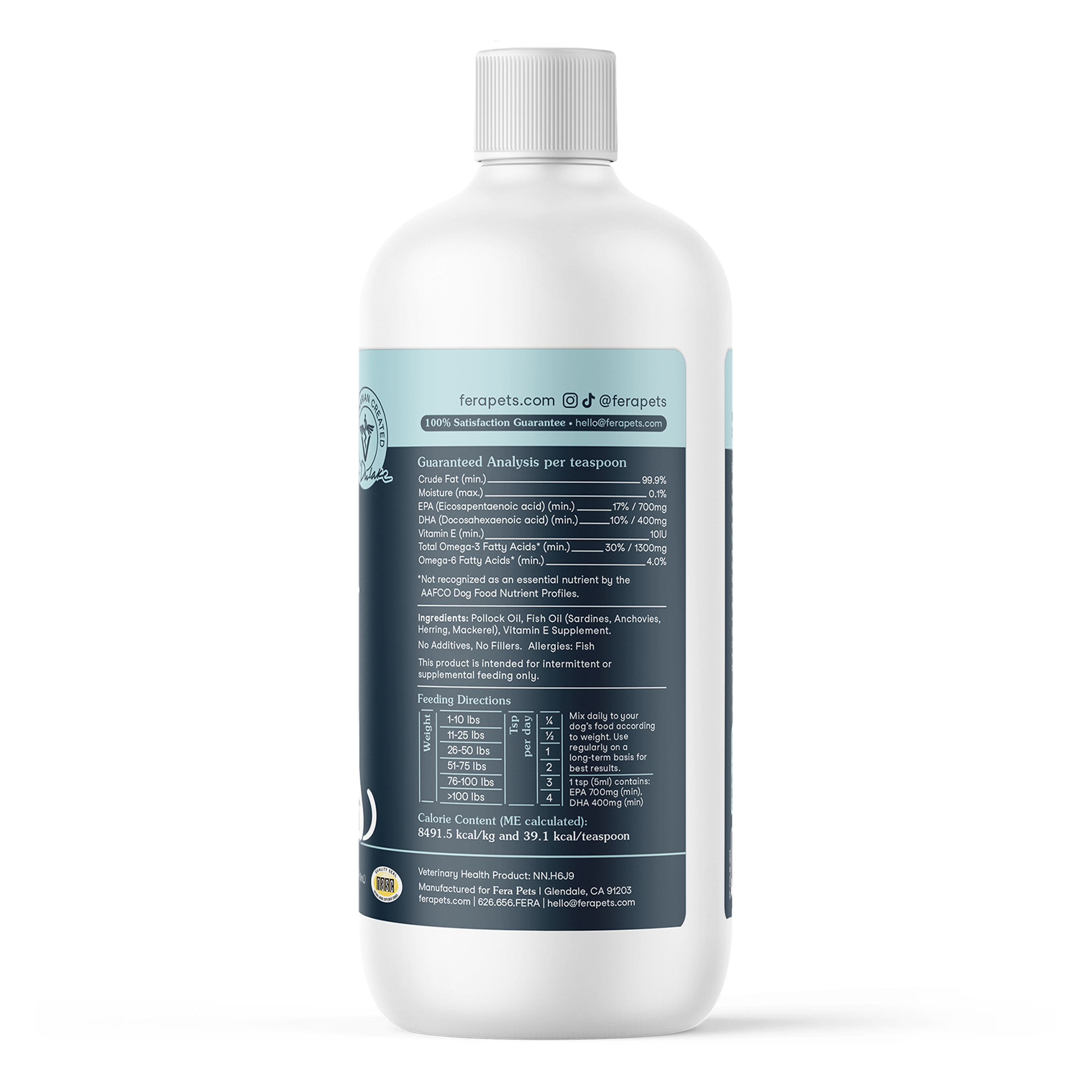 Omega-3 冰島深海rTG小魚油 +維他命E （犬貓專用）