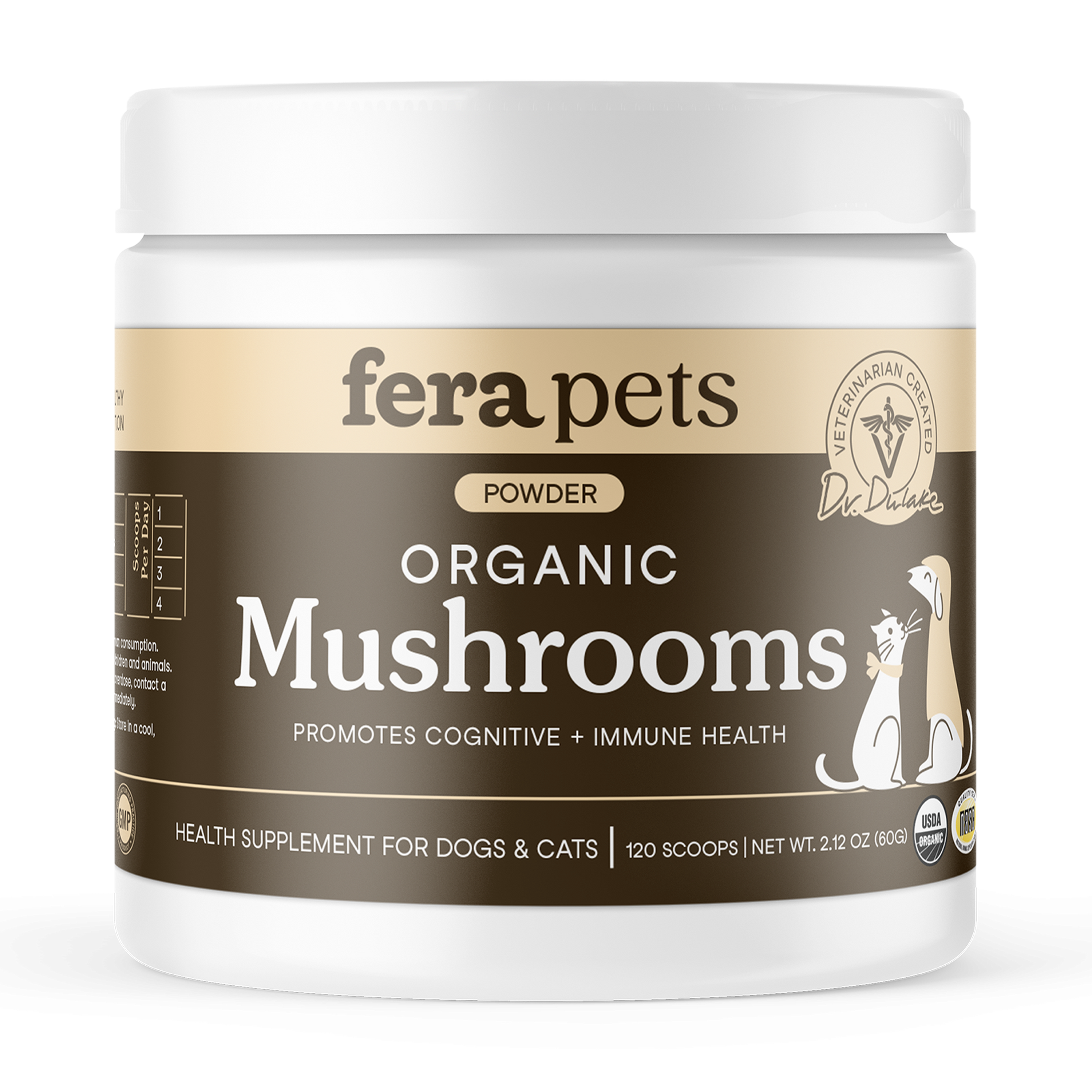 USDA Organic 有機十全蕈菇免疫調節 （犬貓專用）