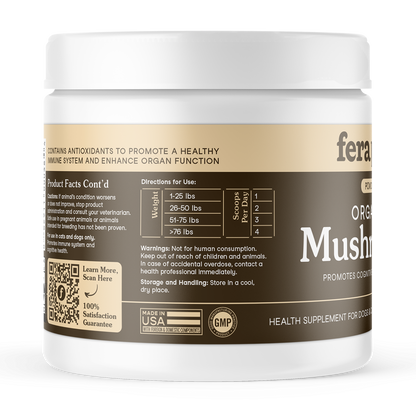 USDA Organic 有機十全蕈菇免疫調節 （犬貓專用）