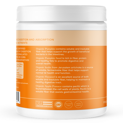 USDA Organic 有機6種蔬果南瓜纖維素（犬貓專用）