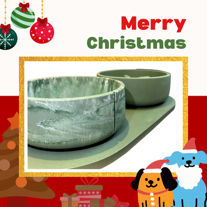 PINO聖誕組合｜主食碗＋慢食碗＋托盤（鴨綠L)