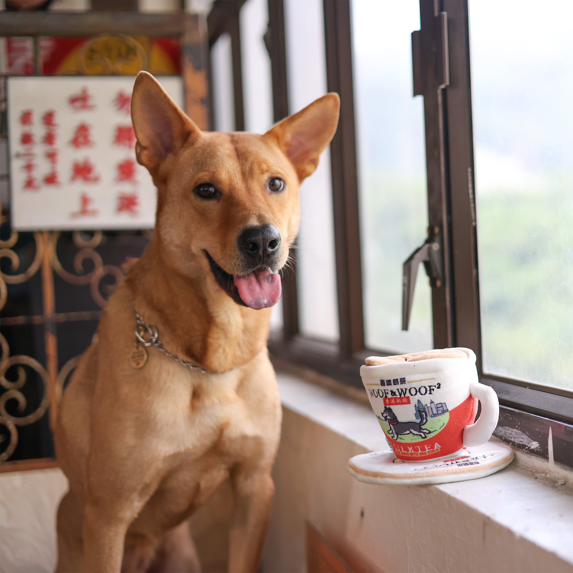 Woof² Hong Kong Milk Tea Pet Toys 港式奶茶二合一藏食寵物玩具