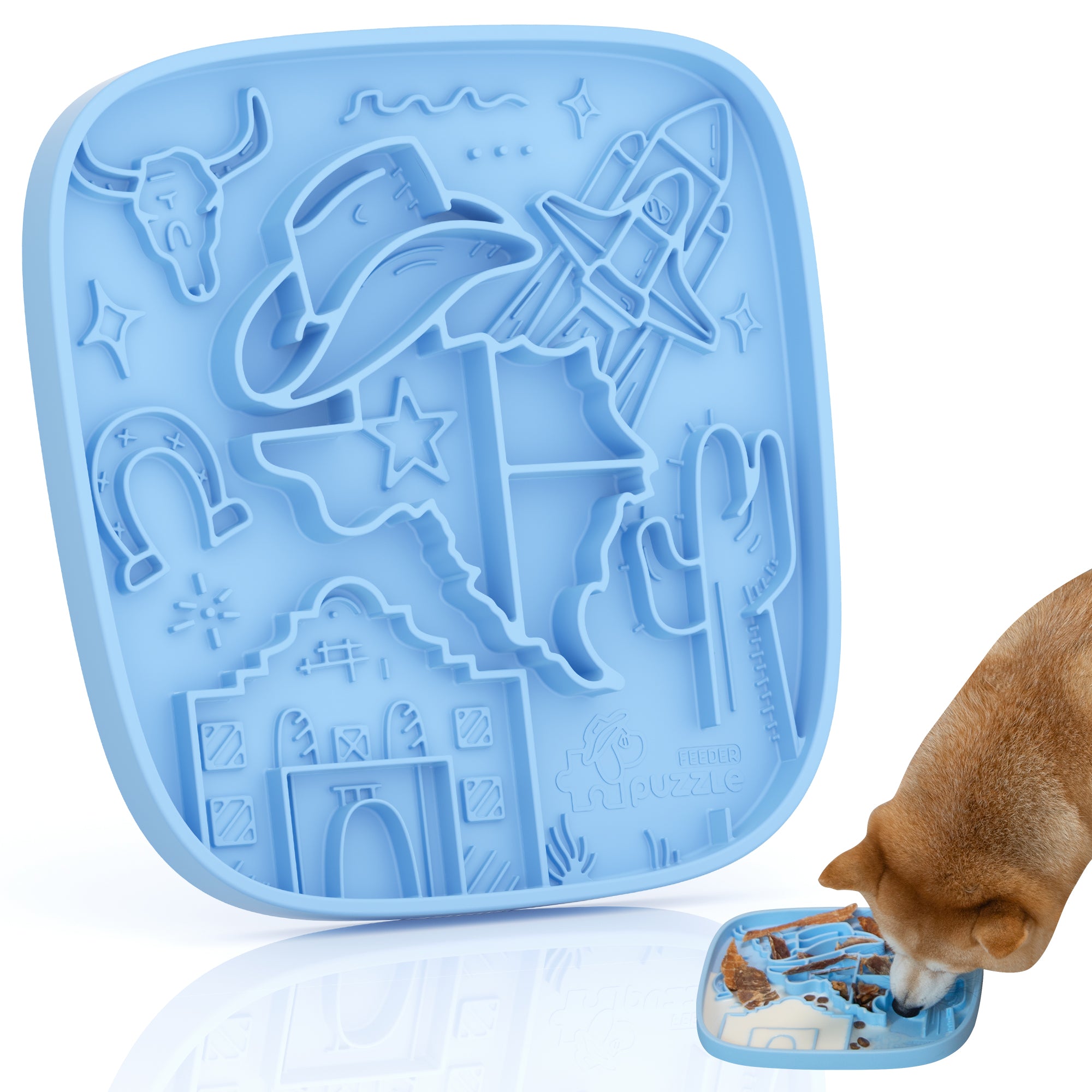 Puzzle Mat Enrich 豐味慢食舔食墊 - 德州牛仔